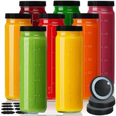 PRICES MAY VARY. [100% Leak Free] - Glass canning jars with reusable screw caps and silicone gaskets, watertight and airtight, great for both dry food and drinks, keep food fresh and no leak, safe to carry out and put in backpack, suitcase, bag. [Wide Mouth Design] - Glass drinking bottle's inner opening diameter is 2”, wide enough to put lemon slices, fruit pieces, ice cubes, great for water, milk, coffee, juice, homemade smoothie, dishwasher safe and refrigerator safe. [Perfect Size for Vanill Bubble Tea Tapioca Pearls, Boba Smoothie, Glass Drinking Bottles, Drinking Jars, Homemade Drinks, Juice Bottles, Glass Water Bottle, Milk Bottle, Bottles And Jars