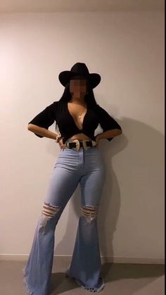 Vaquero Theme Party Outfit, Blue Jean Cowgirl Outfit, Jarepio Outfits Mexican, Ranchera Outfits Mexican Party, Zydeco Outfit Black Women, Woman Rodeo Outfit, El Rancho Outfit, Rodeo Outfit Black Women, Bad Bunny Concert Outfit Ideas Cowgirl