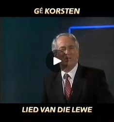 a man in a suit and tie is talking on the television show ge korsten