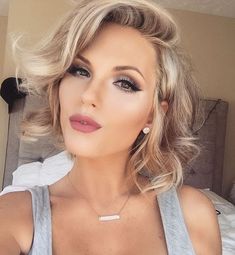 5 Easy Makeup Looks for Wedding Guests Beach Wedding Makeup, Gorgeous Wedding Makeup, Wedding Hairstyles And Makeup, Makeup For Blondes, Smink Inspiration, Creative Hairstyles, Short Blonde Hair