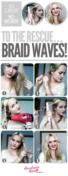 Braid Waves Braid Waves, Braided Waves, Goddess Hairstyles, Short Hairstyle, Beauty Tutorials