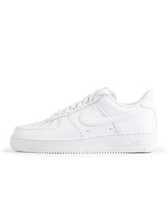 NIKE MENS AIR FORCE 1 '07 - TRIPLE WHITE NIKE White Nike Shoes Men, Mens Air Force 1, Mens Air Force, All Jordans, White Nike Shoes, Blank Slate, Shoes Classic, Nike Air Force 1 07, Silver Lace