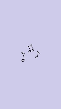 two musical notes are shown in black on a light purple background with the word music written below them