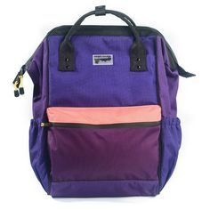 Grapes, peaches, blackberries! A fresh and delicious looking color block patchwork in 3 shades of purple plus a peachy coral. Our laptop backpack is everything you need for work, school, travel or adventure! Spacious, tons of organizational pockets and of course our unique and eye catching prints! -Measures approximately 16" tall x 11" wide x 8.5" deep -weighs 1lb 4oz. with a 21.4 liter / 32 lb capacity -Large frame style open main compartment with a roomy padded laptop pocket, zipper pocket, 2 Shopping Totes, Fir Trees, Open Main, Tablet Bag, Training Bags, Bottle Carrier, Crossbody Tote Bag, Tablet Sleeve, Pocket Belt