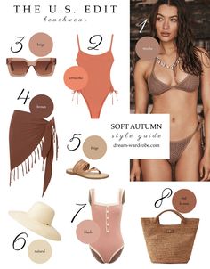 Summer Shopping Guide for the Autumn Color Types – Dream Wardrobe Easy Summer Dresses, Deep Autumn Color Palette, Colour Season, Color Seasons, Casual Weekend Outfit, Simple Summer Dresses, Summer Shopping