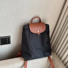 Longchamp Le Pliage Canvas Backpack Longchamp Backpack, Longchamp Handbags, Canvas Backpack, Longchamp Le Pliage, Tote Backpack, Snap Button, Vision Board, Gadgets, Backpacks