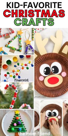 christmas crafts for kids to make with paper plates