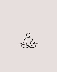 a person sitting in the middle of a yoga pose