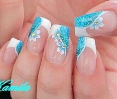 Carribean Nails Designs, Cruise Nails Bahamas, French Manicure Nail Designs, Cruise Nails, Nail Art Designs Images, Fingernail Designs, Manicure Nail Designs, Spring Nail Designs, Fancy Nails Designs