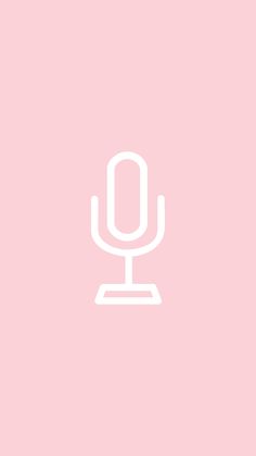 a white microphone on a pink background