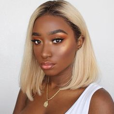 1B 613 Blonde Straight Human Hair With Dark Roots Short Bob Lace Wigs Blonde Hairstyles For Black Women, Bob Cut Styles, Straight Hair Ideas, Hair Lights, 16 Inch Hair, Balayage Straight Hair, Lux Hair, Balayage Straight, Bob Black