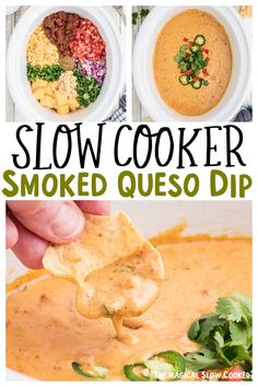 this slow cooker smoked quesadilla dip is the perfect appetizer