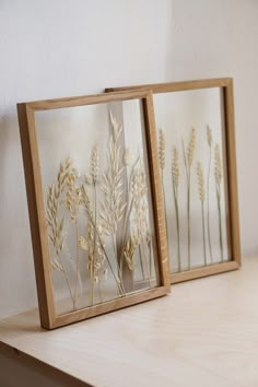 Set of 2 Herbarium Arts, Pressed Grass Frame by MyBotanica. #pressed #herbarium #art #silkpress #botany #photography Fall Harvest Wedding, Herbarium Art, Harvest Wedding, Pressed Flowers Diy, Wall Trends, Bohemian Interiors, Pressed Leaves, Deco Boheme, Bohemian Interior