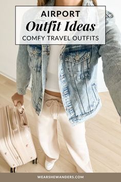 Styling airport outfits is all about balancing comfort and style, so you can feel good and look good. Here are some tips to help you achieve the perfect comfy travel outfit for the airport along with airport outfit ideas. | comfy airport outfit summer travel | comfy airport outfit summer casual | comfy airport outfit aesthetic | comfy airport outfit ideas | airport outfit ideas comfy casual | airport outfit ideas women | what to wear on an airpla[Collection] Airport Outfit Mom, Comfy Airport Outfit Summer Casual, Outfit For The Airport, Comfy Airport Outfit Summer, Outfit Ideas Comfy Casual, Airport Outfit Aesthetic, Outfit Ideas Airport, Casual Airport Outfit, Outfit Ideas Comfy