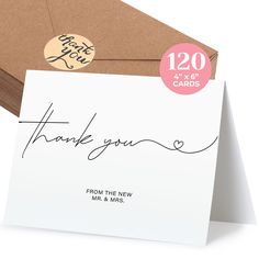 a thank card with the words thank you written on it