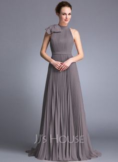 Chiffon A-line Maxi Dress With Pleated Bodice, A-line Chiffon Dress For Banquet, Formal Pleated Chiffon Dress, Pleated Chiffon A-line Maxi Dress, Pleated Fabric Dress, Jersey Evening Dress, Cheap Evening Dresses, Satin Evening Dresses, Chiffon Evening Dresses