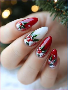 Embrace the joy of the season with these stunning Christmas French nails. Discover 24 enchanting designs that range from traditional to trendsetting. Whether you're attending a glamorous holiday party or cozying up by the fire, these French nail art creations will keep you feeling merry and stylish all season long. Let your nails become a canvas for Christmas wonder. Traditional Christmas Nails, Holiday Manicure Ideas, Christmas French Nails, Posh Christmas, Festive Holiday Nails, Festive Christmas Nails, Holiday Manicure, Year Nails, Classy Nail Art Ideas