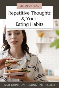 Your thoughts highly influence your eating behaviors, which means repetitive thoughts and eating habits are heavily linked. Bad Eating Habits, Day Of Eating, Career Women, The Human Brain, Career Woman, Busy Schedule, Positive Emotions