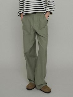 Composition : Cotton 100%Country of Origin : Republic of Korea Fatigue Pants, Composition, Clothes For Women, The Originals, Pants, Green, Clothes, Trousers