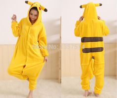 Pikachu Halloween, Pajama Costume, Cute Onesies, Animal Onesie, Mother Daughter Outfits, Flannel Hoodie