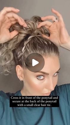 Medium Curly Hair Styles Easy Hairstyles, Curly Hair Up Dos Easy, Easy Hairstyles For Medium Curly Hair, Athletic Hairstyles For Curly Hair, Hair Styles For Natural Curly Hair, Curly Messy Updo, Curly Hair Ponytail Styles, Formal Hairstyles For Curly Hair, Diy Hair Hacks