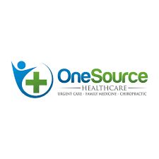 the logo for one source health care, which is designed to be used as a medical center