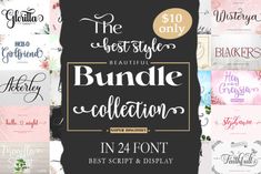 the best styles bundle includes font and hand lettering