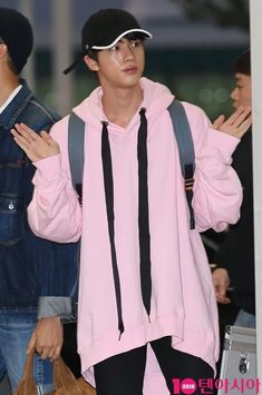 #shopthelook  BTS Jin Fashion BTS Jin Outfit BTS Jin Clothes BTS Jin Airport Fashion BTS Jin Style BTS Fashion BTS Outfit BTS Clothes BTS Airport Fashion BTS Style  #bts #btsjin #jin #jinfashion #kpopfashion #kpop #btsfashion Jin Airport Fashion, Airport Outfit Cold To Hot, Airport Outfit Men, Jin Airport, Airport Outfit Classy, Jin Pink, Airport Outfit Long Flight, Airport Outfit Comfy, Airport Outfit Winter