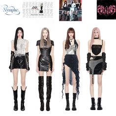 4 Member Outfits, Eclipse Outfit, Kpop Outfits 4 Members, Kpop Idol Dr, Bp Outfits, Blackpink 5th Member Outfits, Kpop Idol Outfits, Blackpink Outfit, Outfit Kpop