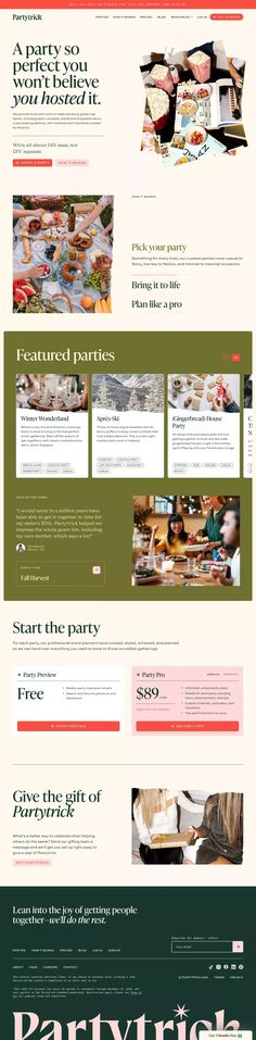 an image of a web page with many different colors and font styles on it, including the