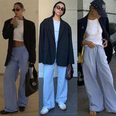 Pin Stripe Pants Outfit, Pajama Pants Outfit, Stripe Pants Outfit, Striped Pants, Pants Outfit, All About Fashion, Pajama Pants, Sweatpants, Dress Up