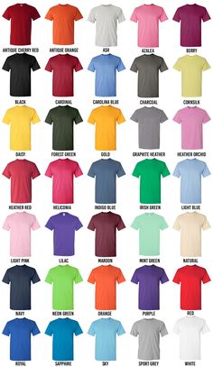 Welcome to our Custom Apparel House shop! PLEASE READ Gildan Men's T-Shirts 10-Pack Crew Heavyweight 5.3oz 100% Preshrunk Cotton S-3XL This is a listing for a pack of 10 new first quality plain t-shirts. Satisfaction guaranteed and very fast shipping. SHIRT: Gildan Heavycotton T-Shirts STYLE: G5000 SPECS: 5.3 oz., pre-shrunk 100% cotton Blackberry, Dark Heather, Graphite Heather, Heather Military Green, Heather Red, Heather Sapphire, Lilac, Midnight, Neon Blue, Neon Green, Russet, Safety Green, Tshirt Color Ideas, One Color Tshirt Designs, T Shirt Colors Ideas, Plain T-shirts, Casual Solid Color Basic T-shirt, Basic Solid Color Everyday T-shirt, T-shirt Designs, Solid Color Basic Cotton T-shirt, Casual Red Plain T-shirt