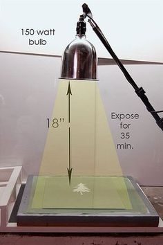 an industrial lamp is shown with measurements for the light bulb and its base, as well as instructions on how to use it