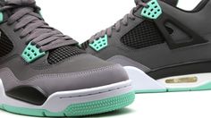 Air Jordan 4 Retro - "Green Glow" Air Max Sneakers, Nike Air Max, Air Jordans