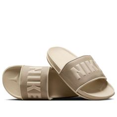 Nike Offcourt Slide 'Khaki Rattan' BQ4639-201 Slides Nike, Nike Slides, Merch Ideas, Limited Edition Sneakers, Womens Slides, Sport Sneakers, Slides, Nike, Sneakers