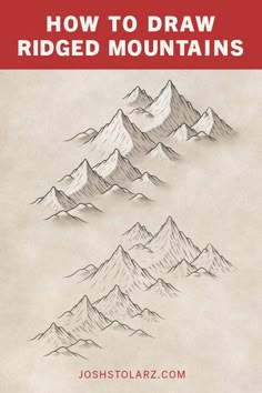 how to draw ridged mountains