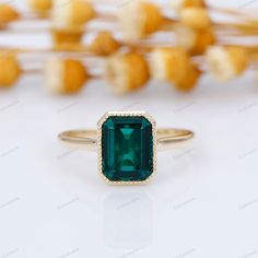 ※ Please contact us before ordering if you need to receive the package on a specific date. ※ Metal Type: Solid 10k/14k/18k (white/yellow/rose) Gold;  ※ Center Stone: Lab Created Emerald ※ Center Carat Weight: Emerald Cut 3CT (7x9mm) ※ Color: Green-5A ※ Clarity: VVS ※ Band Width: 1.68mm ※ Band Thickness: 1.20mm ※ SKU: ESR2985-EM7x9mm ※ Accessories: *Shipped with beautiful ring box; *Directly price from Manufacturer, 1/3 the price from Jewelry Store; ※ Buy with Warranty: 1) 15 Days Money Back Guar 14k Gold Emerald Cut Birthstone Promise Ring, Timeless Emerald Diamond Wedding Ring, Timeless Emerald Anniversary Ring, Timeless Emerald Cut Ring For Wedding, Timeless Emerald Wedding Anniversary Ring, 14k Gold Emerald Ring Princess Cut, Timeless Emerald Gemstone Wedding Ring, 14k Gold Solitaire Emerald Promise Ring, Promise Emerald Ring In Yellow Gold