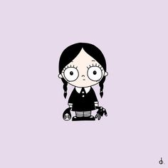 #WednesdayAddams #art #artwork Wednesday Addams Cute Pics, Wednesday Addams Pfp Cartoon, Wednesday Addams Desenho, Wednesday Cartoon Drawing, Easy Wednesday Drawing, Wednesday Addams Cartoon Drawing, Wednesday Addams Art Drawing, Wednesday Addams Doodle, Wednesday Addams Clipart