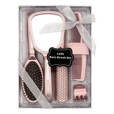 Mirror Styling, Bright Summer Acrylic Nails, Hair Brush Set, Makeup Accesories, Wedding Gifts Packaging, Girly Accessories