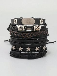 Alt Bracelets, Grunge Bracelets, Emo Bracelets, Goth Bracelets, Punk Bracelets, Guitar Bracelet, Music Note Bracelet, Cool Bracelets, Leather Bracelets For Men