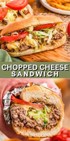 A simple and easy mean, this Chopped Cheese Sandwich is filling, flavorful and great for the whole family. Ground Beef Subs, Ny Chopped Cheese Sandwich, Ground Beef Sandwich Ideas, Ground Beef Grinder Sandwich, Chop Cheese Sandwich Recipe, Chopped Cheese Sliders, Chop Sandwich, Big Sandwiches, Chop Cheese