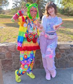 Rainbow Style Outfit, Cybr Grl Outfit, Decora Outfit Ideas, Decora Aesthetic Outfits, Decora Outfits Aesthetic, Japanese Street Fashion Harajuku, Nb Fashion