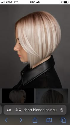 Bob Haircut Back View, Natural Prom Makeup, Bob Haircut For Fine Hair, Short Hair Styles For Round Faces, Color Your Hair, Haircuts For Fine Hair, Haircut And Color, Short Hair Haircuts, Medium Hair Cuts