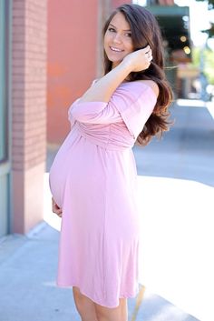 Sweetheart Baby Shower Dress with Short Sleeves - Sexy Mama Maternity Pregnant Clothes, Pink Maternity Dress, Counting Cars, Maternity Dresses For Baby Shower, Belly Bump, God's Blessings, Beautiful Pregnancy, Pretty Pregnant