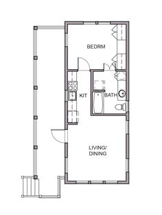 the floor plan for a two bedroom apartment with an attached bathroom and living room area