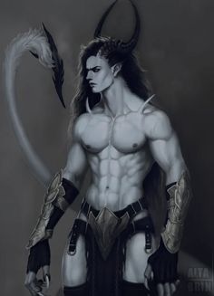 Incubus Demon, Fantasy Demon, Roleplay Characters, Ange Demon, Male Character, 5 Anime, Demon Art, Fantasy Male, Character Design Male