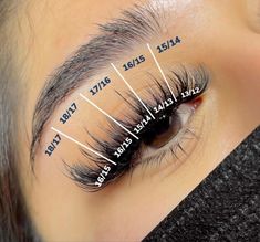 Fluffy Hybrid Lash Extensions Map, Lash Extensions With Lash Map, Spikey Lash Map, Long Lash Mapping, Lash Extensions With Numbers, Wispy Mega Volume Lash Extensions Mapping, Eyelash Mapping Styles, Spike Eyelash Extensions, Lash Sets Ideas