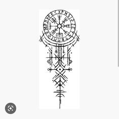 a drawing of a clock on a white background