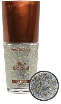 Mineral Fusion - Glitter Top Coat Nail Care - 0.33 fl. oz. Grey acrylic nails | Christmas nails acrylic | Coffin nails designs | Nail inspo | Silver glitter nails | Nail ideas acrylic | Ombre | Acrylic | Christmas | Simple | Summer | Silver | Pink