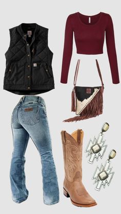 Women’s Western Fall Outfits, Women’s Western Winter Outfits, Winter Country Girl Outfits, Where To Get Country Clothes, Where To Get Cute Western Jeans, Western Outfits Women Summer